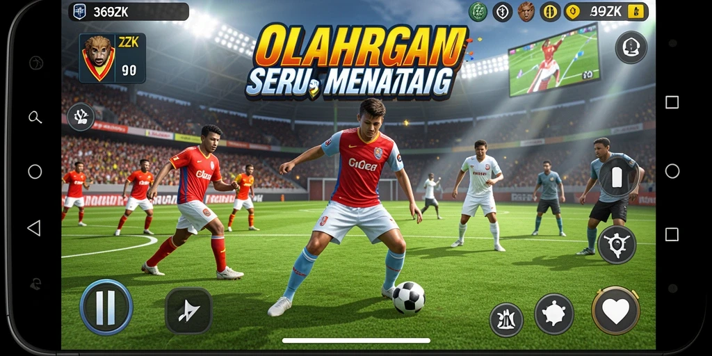 Screenshot dari gameplay 369ZK yang penuh aksi olahraga.