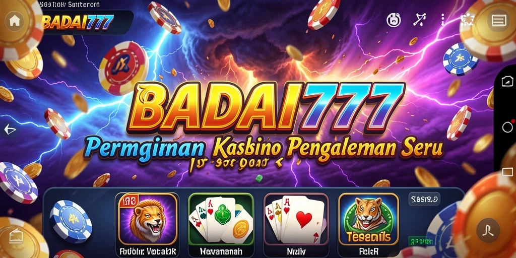 Tampilan gameplay Kasino yang seru dan menarik di BADAI777.