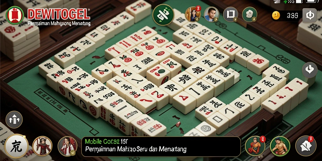 Screenshot DEWITOGEL menampilkan gameplay Mahjong yang seru dan menarik.