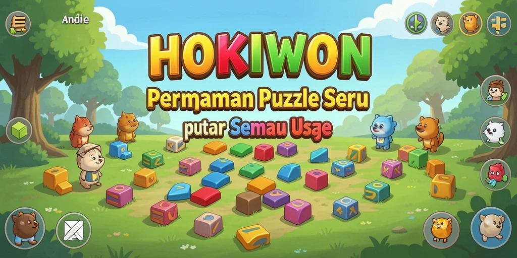 Tampilan gameplay HOKIWON yang seru dan menantang.