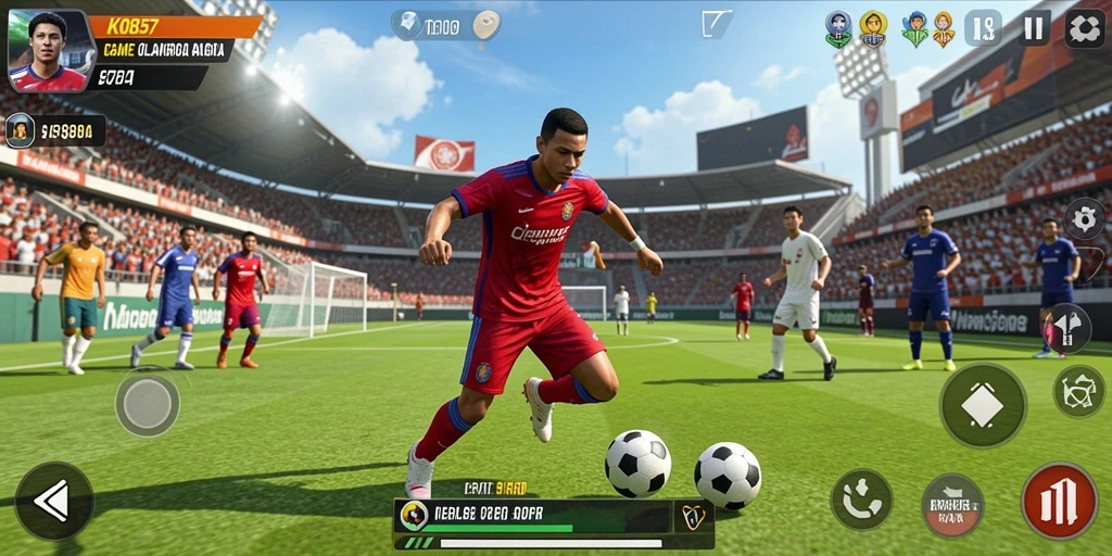 Tampilan gameplay yang seru dalam KO857 untuk penggemar olahraga.
