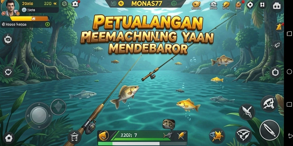 Tangkapan ikan yang spektakuler dalam gameplay MONAS77.