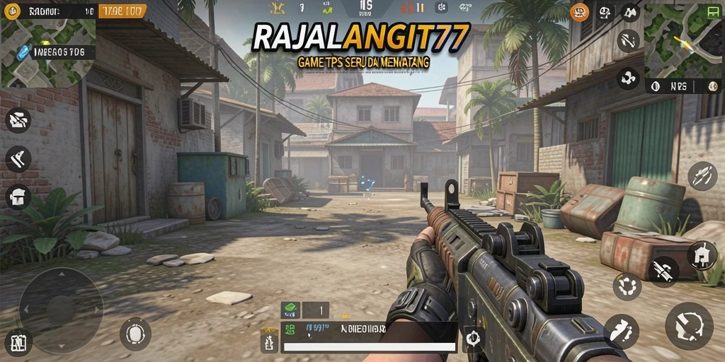 Screenshot menampilkan aksi seru dalam permainan TPS RAJALANGIT77.