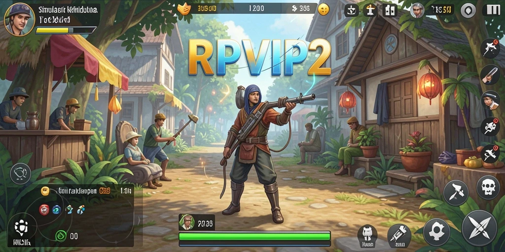 Tampilan gameplay RPVIP2 yang menakjubkan dan interaktif.
