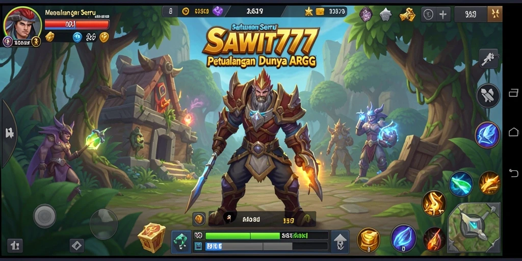 Screenshot menampilkan aksi seru dalam game ARPG SAWIT777.