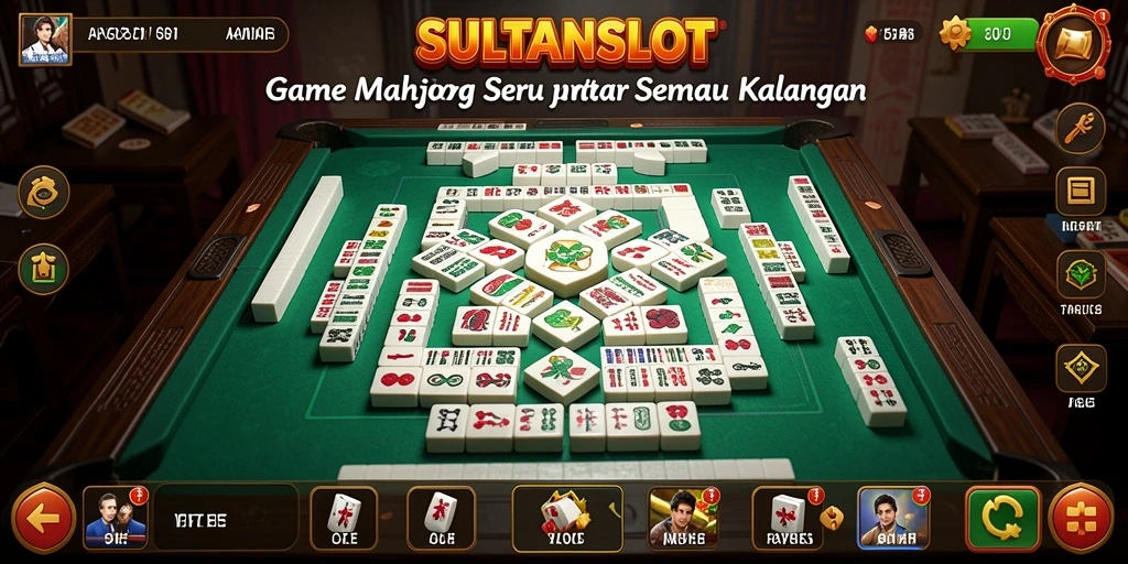 Gameplay SULTANSLOT yang seru dan menantang dalam Mahjong.
