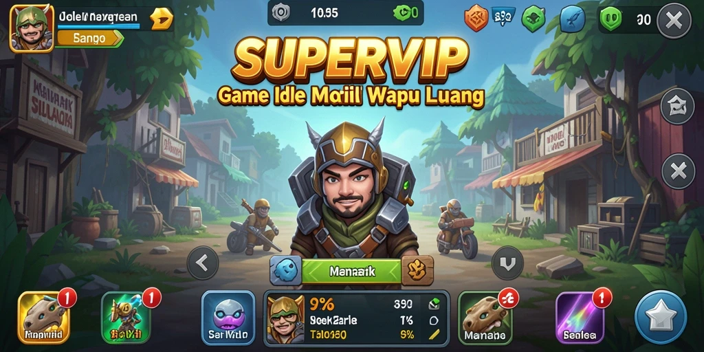 Tampilan gameplay SUPERVIP yang menarik dan interaktif.