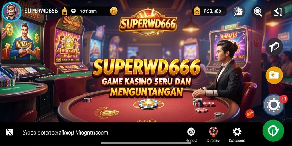 Tampilan gameplay Kasino yang mengasyikkan di SUPERWD666.