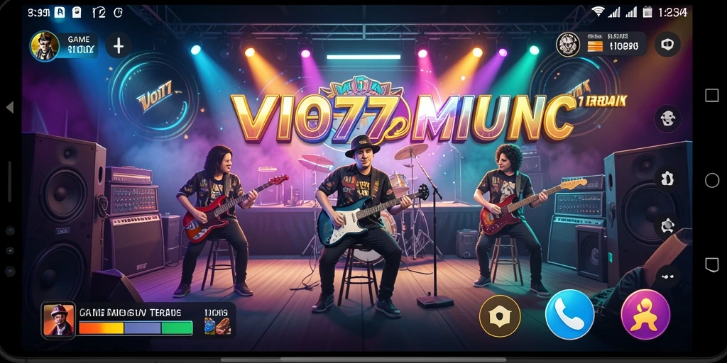 Tampilan gameplay VIO77 yang seru dan interaktif dengan lagu-lagu favorit.