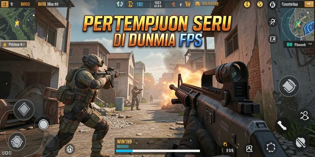 Screenshot gameplay WIN199 yang menunjukkan aksi menembak yang mendebarkan.